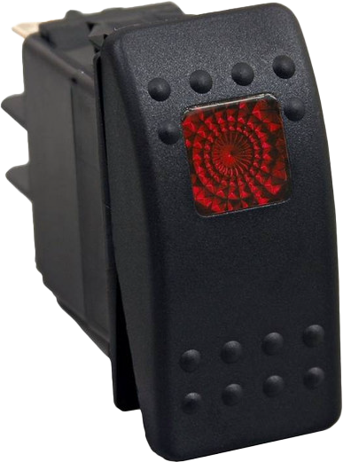 OPEN TRAILLighted Rocker Switch RedSM106-005R