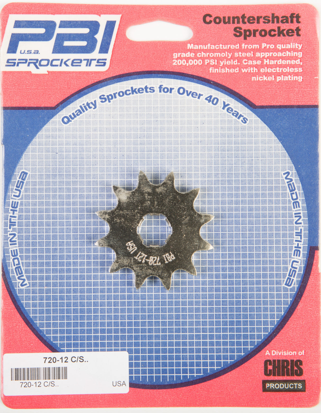 PBIFront Cs Sprocket Steel 12t-420 Kaw/Suz/Yam720-12