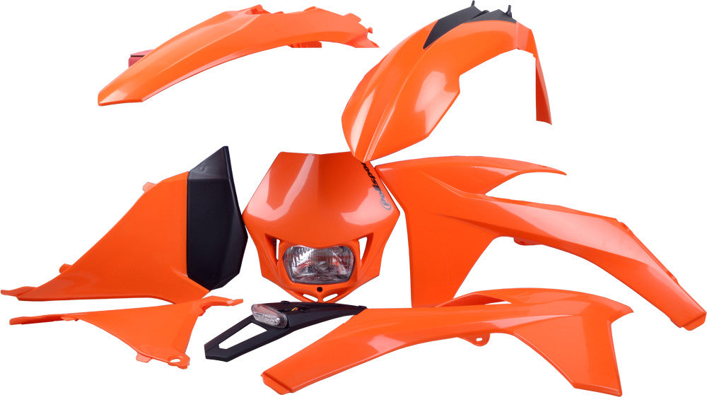 POLISPORT Plastic Body Kit Black 90407