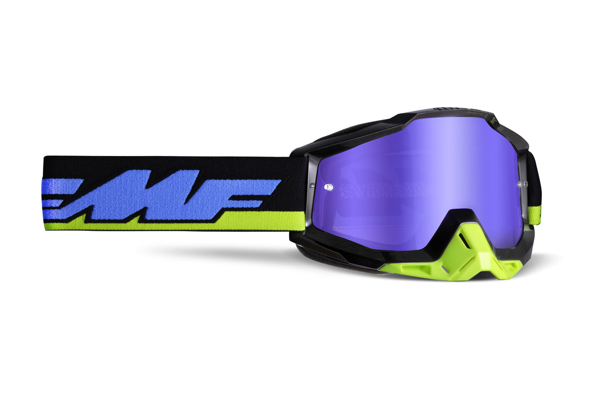 FMF VISION Powerbomb Goggle Talledega Mirror Blue Lens F-50037-00008