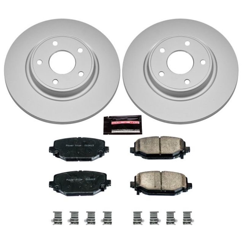 Power Stop 12-16 Chrysler Town & Country Rear Z17 Evolution Geomet Coated Brake Kit CRK5961