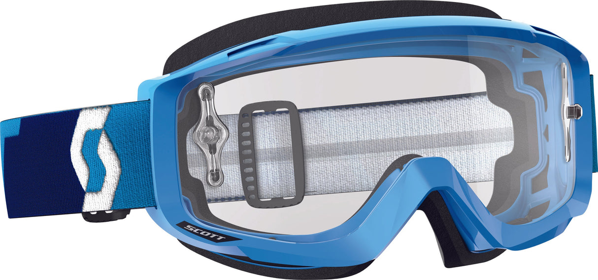 SCOTT Split Otg Goggle Blue W/Clear Works Lens 246433-0003113