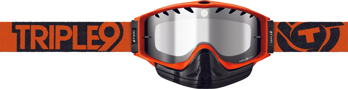 TRIPLE 9 Saint Goggle Snx Orange W/Clear Lens 37-2310