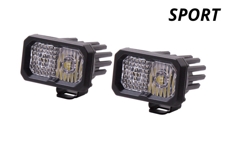 Diode Dynamics Stage Series 2 In LED Pod Sport - White Fog Standard ABL (Pair) DD6385P