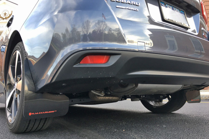 Rally Armor 2017+ Subaru Impreza UR Black Mud Flap w/ Silver Logo MF45-UR-BLK/SIL