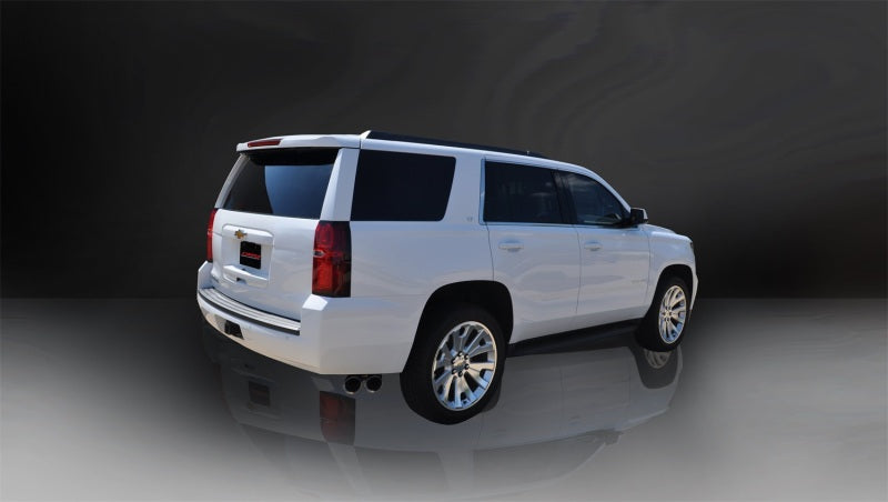 Corsa Cat Back Exhaust, Sport, 3in, Single Side Twin Polished 4in Tips, 2015 Chevy Tahoe/GMC Yukon 14859