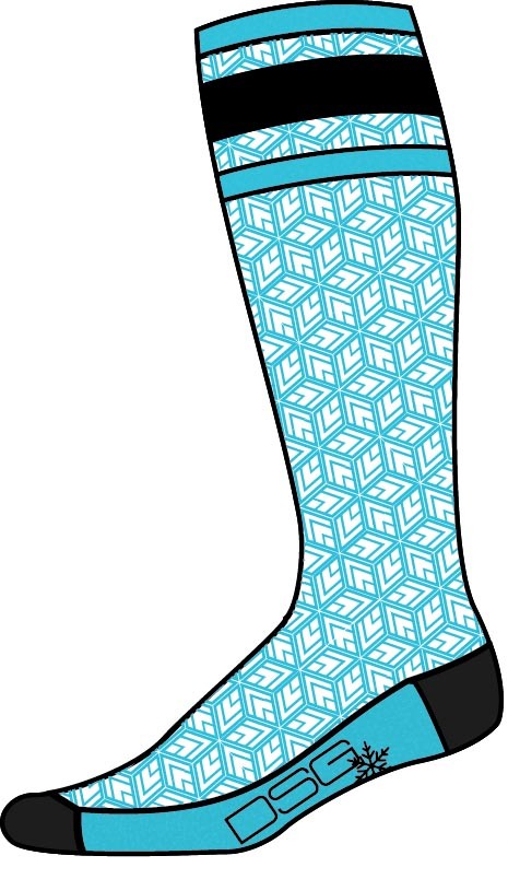 DSG Fly Lw Performance Merino Wool Socks Blue 98945