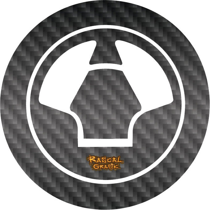 RASCAL GRAFIK Gas Cap Prot Kaw Kawasaki Univ Carbon RA36722