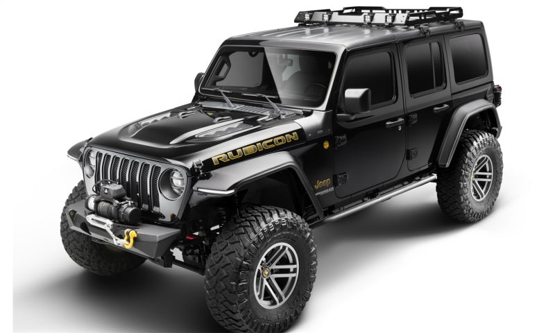 Bushwacker 18-19 Jeep Wrangler JL Trail Armor Cowl Guard - Black 76129