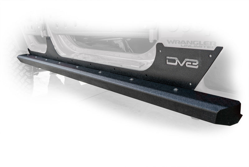 DV8 Offroad 2007-2018 Jeep Wrangler JK (4-door) Frame Mounted Sliders SRSOTB-13