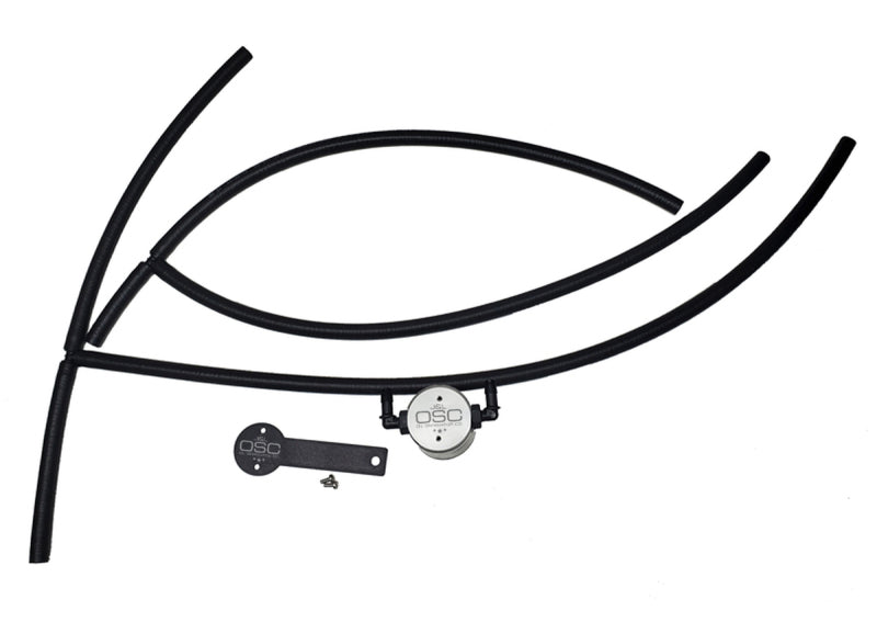 J&L 16-24 Nissan Titan 5.6L Passenger Side Oil Separator 3.0 - Clear Anodized 3108P-C