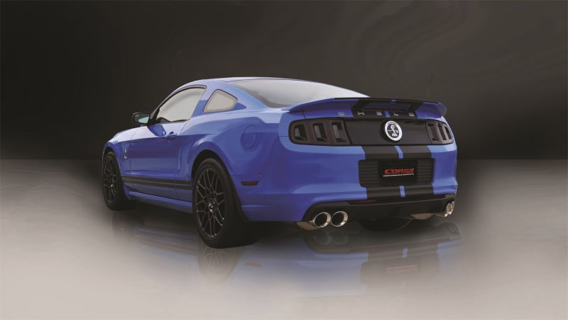 Corsa 13-13 Ford Mustang Shelby GT500 5.8L V8 Polished Sport Axle-Back + XO Exhaust 14323