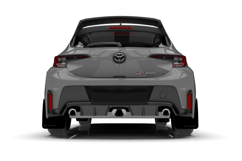 Rally Armor 2023 Toyota GR Corolla Black UR Mud Flap w/ Dark Grey Logo MF89-UR-BLK-DGRY