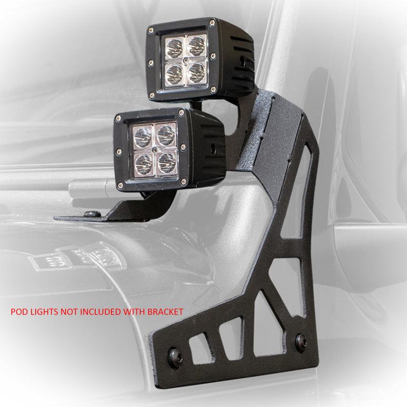 DV8 Offroad 2018+ Jeep Wrangler JL A-Pillar Pod Led Light Mount LBJL-02