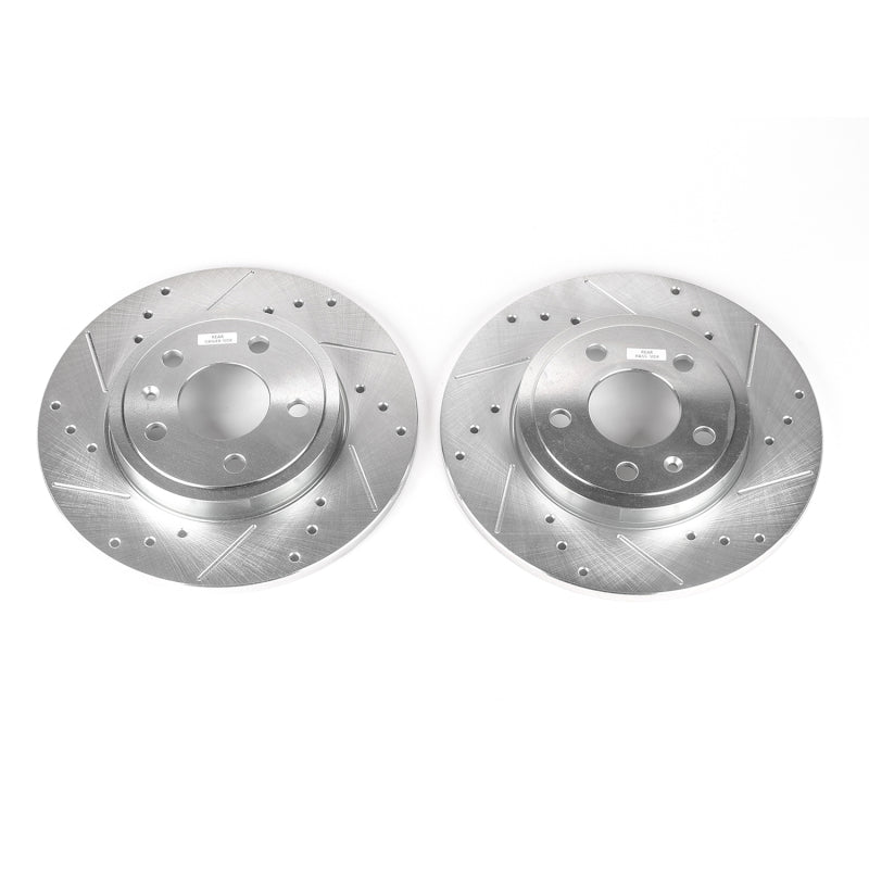 Power Stop 05-09 Audi A4 Rear Evolution Drilled & Slotted Rotors - Pair EBR1006XPR