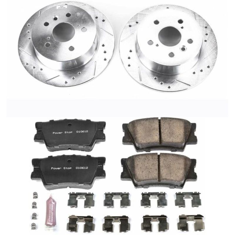 Power Stop 07-12 Lexus ES350 Rear Z23 Evolution Sport Brake Kit K3068