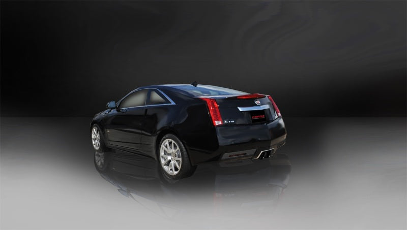 Corsa 11-13 Cadillac CTS Coupe V 6.2L V8 Black Sport Axle-Back Exhaust 14942BLK