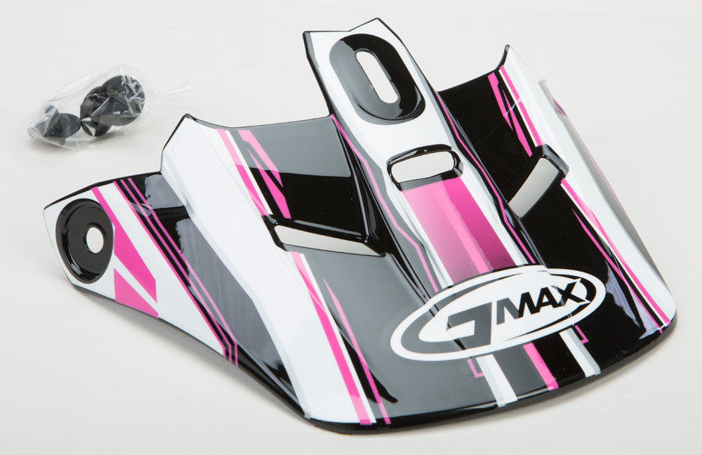 GMAX Gm-46.2 Traxxion Helmet Visor Black/Pink/White Ys-Yl G046110