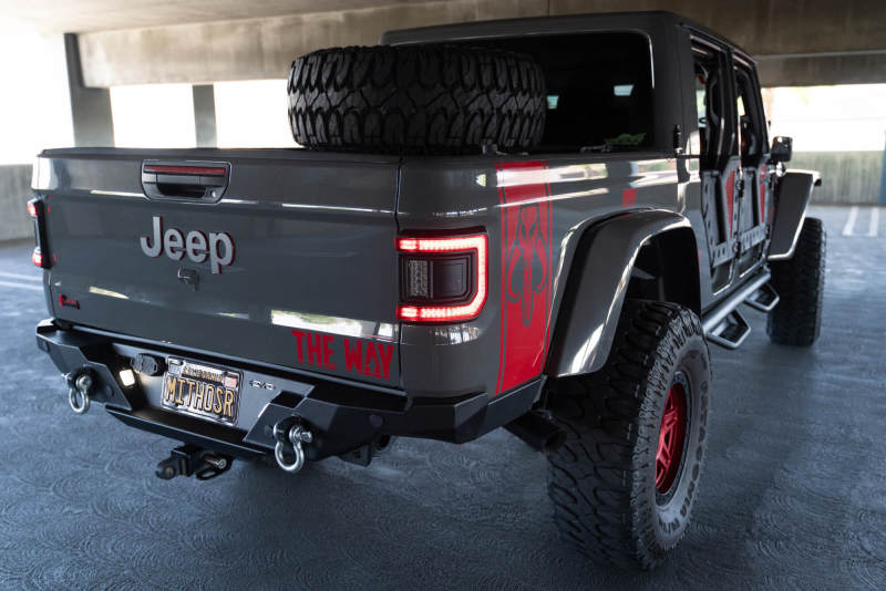 DV8 Offroad 20-23 Jeep Gladiator JT FS-15 Series Rear Bumper RBGL-11