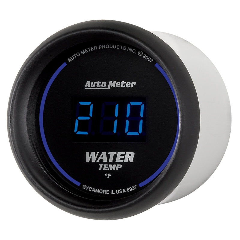 Autometer Cobalt Digital 52.4mm Black 0-300 deg F Water Temperature Gauge 6937