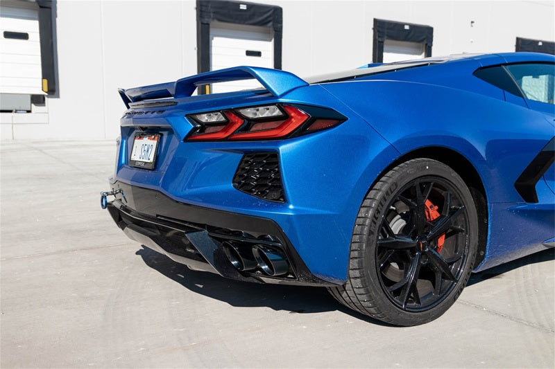 Corsa 2020 Corvette C8 3in Valved Cat-Back 4.5in Pol Quad Tips - Fits Factory Perf Exhaust w/ AFM 21100
