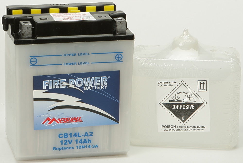 MARSHALLSBattery W/Acid Cb14l-A2 Fire PowerCB14L-A2~MAR