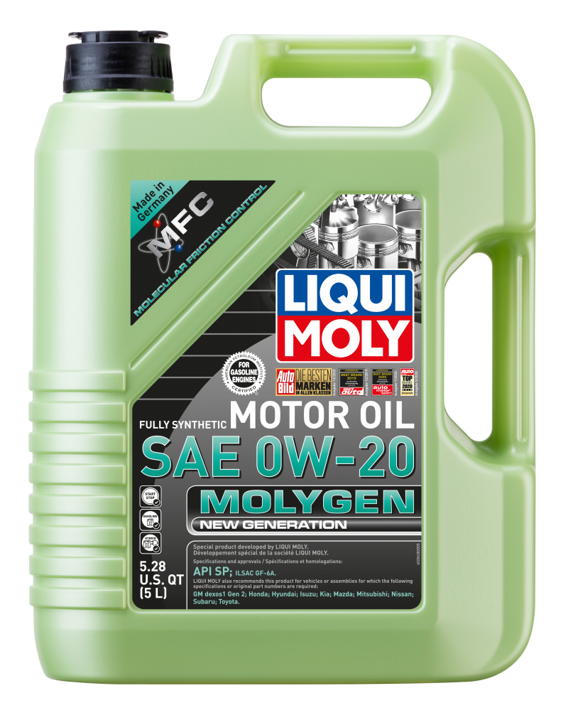 LIQUI MOLY 5L Molygen New Generation Motor Oil SAE 0W20 20438