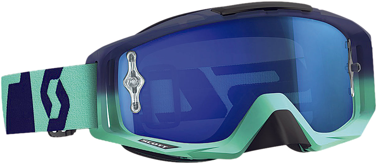 SCOTT Tyrant Oxide Goggle Turq/Blue W/Blue Chrome Lens 240585-4973278