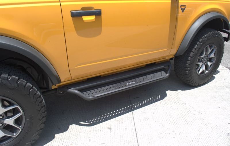 Go Rhino 2021+ Ford Bronco Dominator Extreme D1 Side Steps w/Brackets - Textured Black D14131T