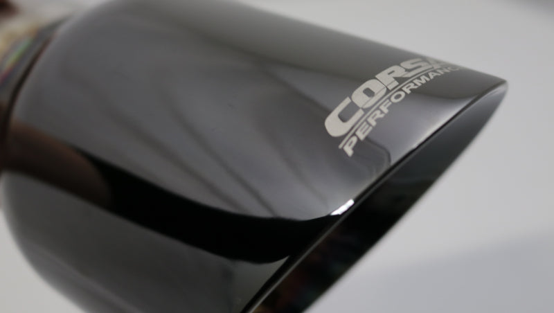 Corsa Single Universal 3.0in Inlet / 4.5in Outlet Black PVD Pro-Series Tip Kit TK009BLK