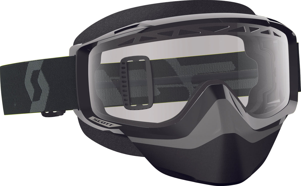 SCOTT S/S 51-1451 Goggle Split Otg Sno-X B Lk/Wht Clear Lens 262586-1007043