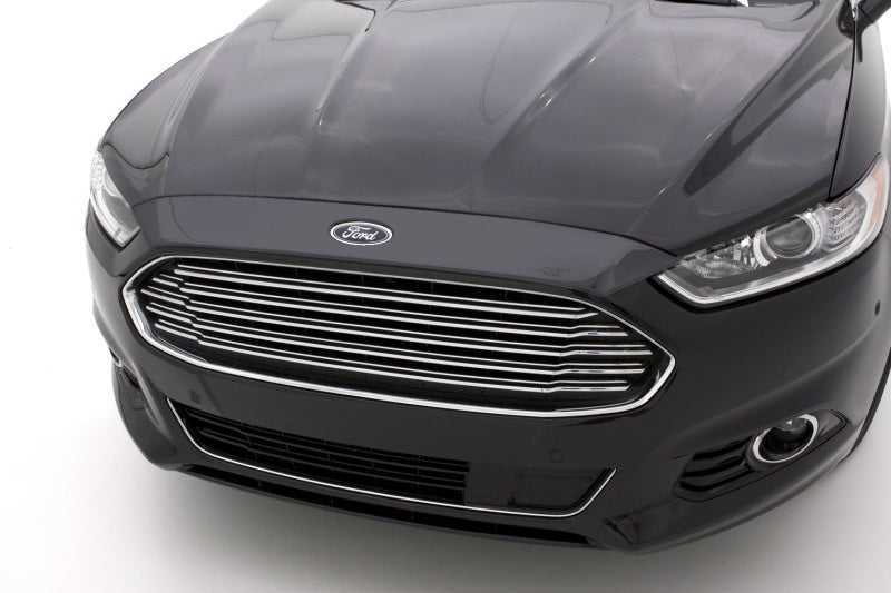 AVS 13-16 Ford Fusion (Grille Fascia Mount) Aeroskin Low Profile Acrylic Hood Shield - Smoke 320043