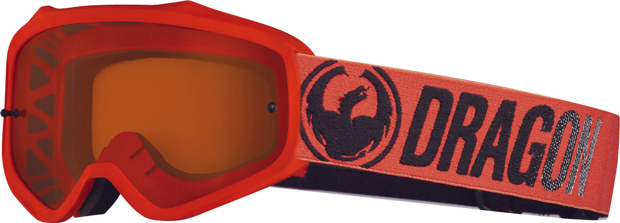 DRAGON Mxv Break Goggle Red W/Luma Amber Lens 358796024404