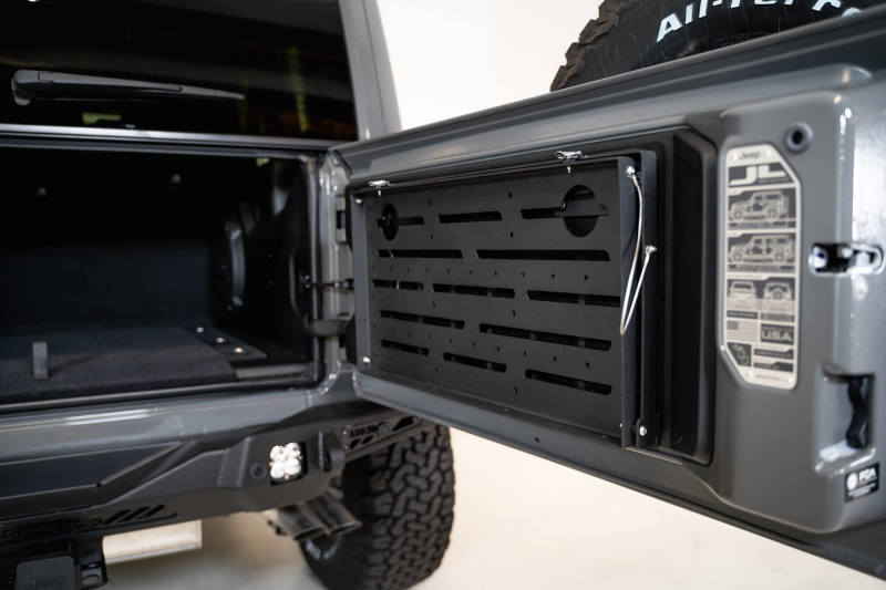 DV8 Jeep JL Tailgate Mounted Table (Trail Table) - Black TTJL-01