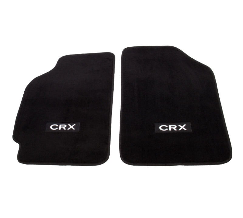 NRG Floor Mats - 88-91 Honda Civic (CRX Logo) - 2pc. FMR-110