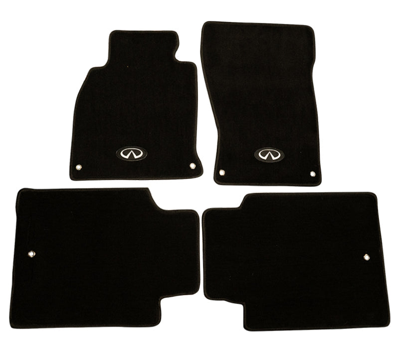 NRG Floor Mats - 13+ Infinity Q70 w/ Infiniti Emblem Logo (4 pieces) FMR-610
