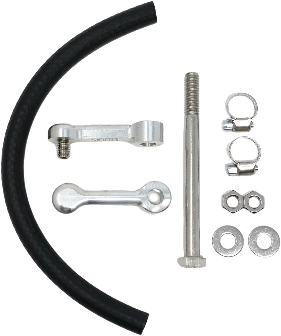 DK CUSTOM PRODUCTS Billet Tank Lift Kit 1" `99-17 Softail Machine Finish DK-SFT-TLK-1-M