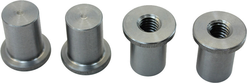 TC BROS Tophat Style Blind Threaded 3/8-16 Steel Bungs 4/Pk 104-0057