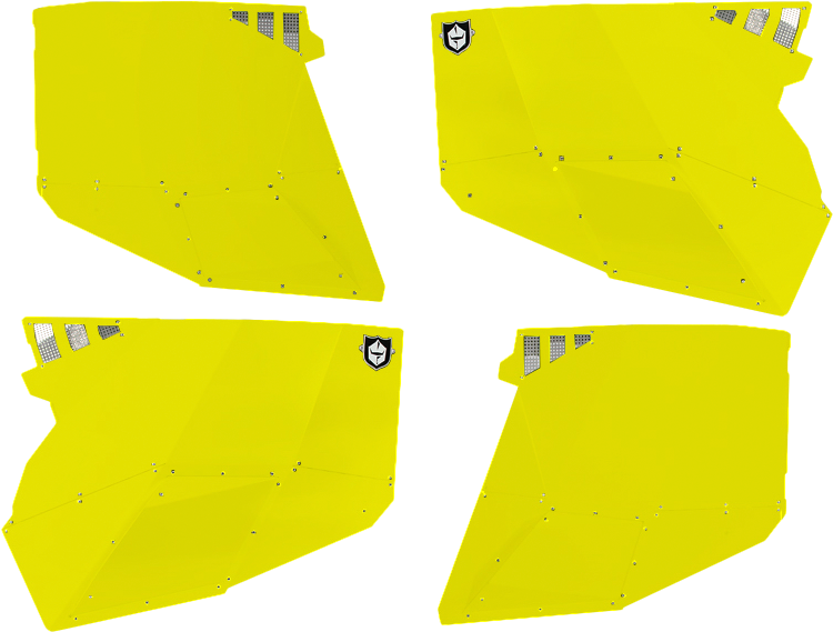 PRO ARMOR Stealth Door Alluminum Skins Lime Squeeze Pol P144228LSQ-630