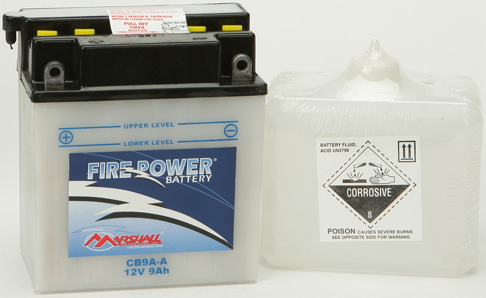MARSHALLSBattery W/Acid Cb9a-A Fire PowerCB9A-A~MAR