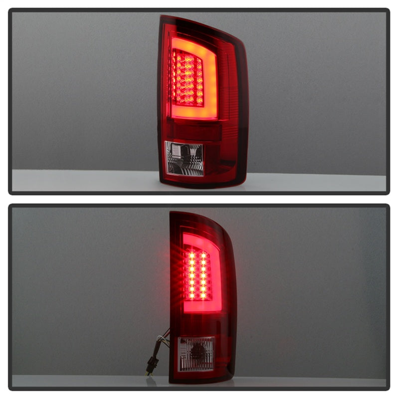Spyder 03-06 Dodge Ram 2500/3500 V3 Light Bar LED Tail Light - Red Clear (ALT-YD-DRAM02V3-LBLED-RC) 5084132