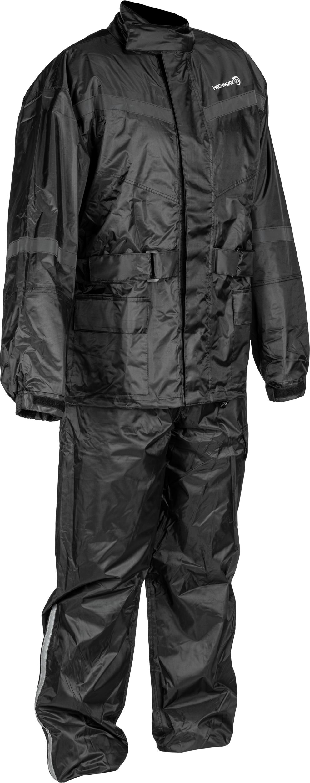 HIGHWAY 21 2 Piece Rain Suit Black Lg 489-4000L