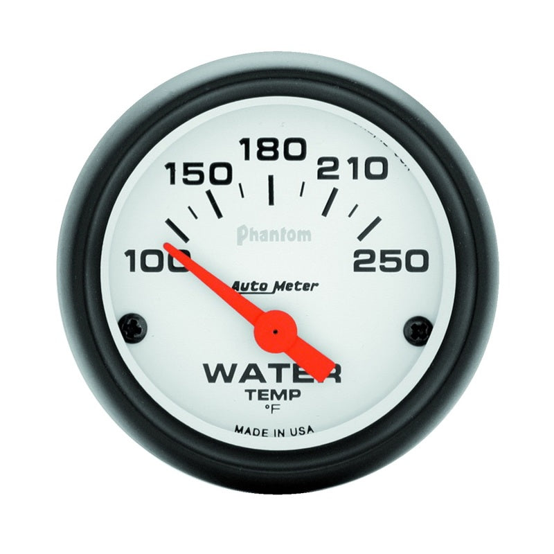 Autometer Phantom 52mm 100-250 Deg F Electronic Water Temp Gauge 5737