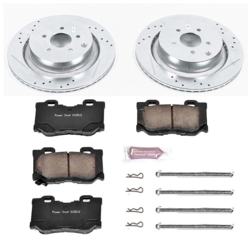 Power Stop 09-13 Infiniti FX50 Rear Z23 Evolution Sport Brake Kit K5861