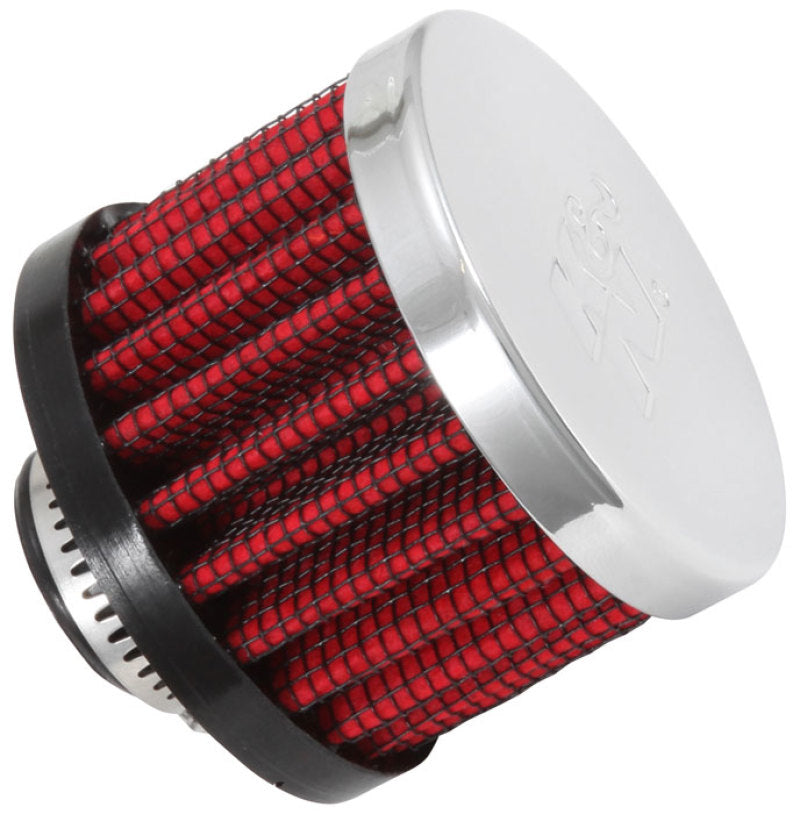 K&N Clamp On Rubber Base Crankcase Vent Filter 0.5in Flange ID 2in OD 1.5in Height 62-1330