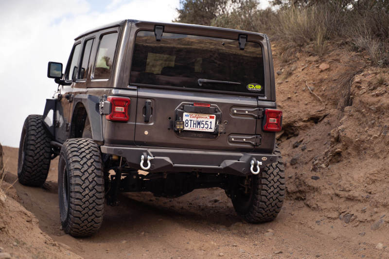DV8 Offroad 18-22 Jeep Wrangler JL Spare Tire Delete Kit w/Light Mounts TSJL-03
