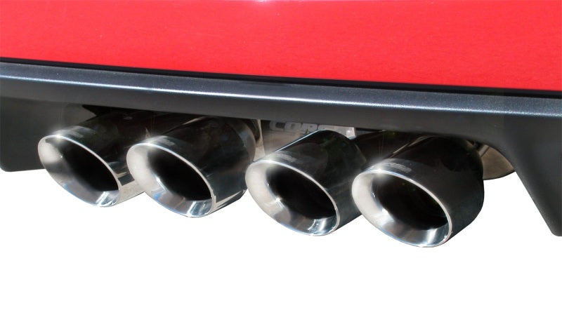 Corsa 09-13 Chevrolet Corvette C6 6.2L V8 Polished Xtreme Axle-Back Exhaust 14470
