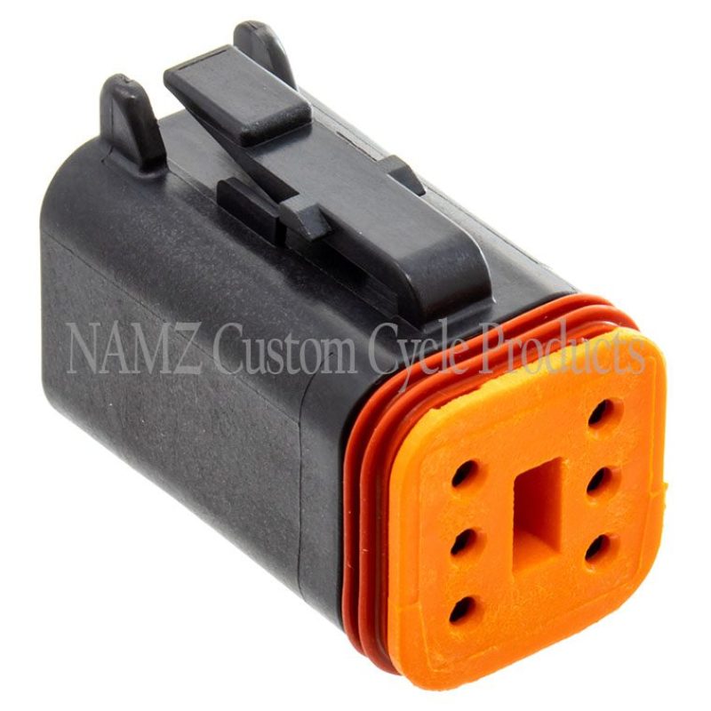 NAMZ Deutsch DT Series 6-Wire Plug & Wedgelock - Black (Repl. HD 72116-94BK) DP-6B