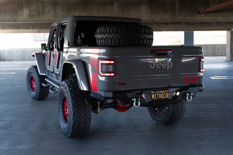 DV8 Offroad 20-23 Jeep Gladiator JT FS-15 Series Rear Bumper RBGL-11