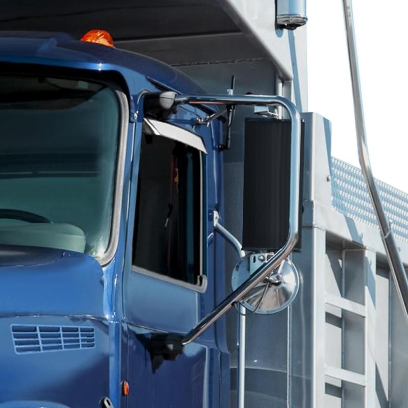 AVS 80-96 Ford Bronco Ventshade Extra Wide 2pc - Silver 52068